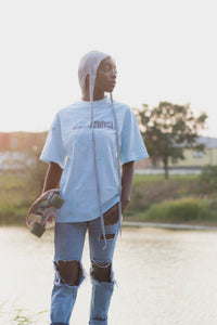 Blue Tint Tie-Dye Tee